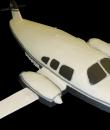 Jet Birthday Cake. White buttercream iced jet shaped cake. 