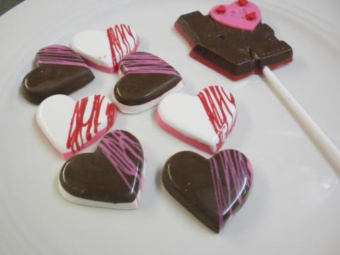 Two Layers of colors in a candy mold